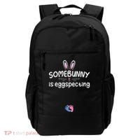 Expecting Mom Somebunny Is Eggspecting Easter Pregnancys Backpack thumb 0