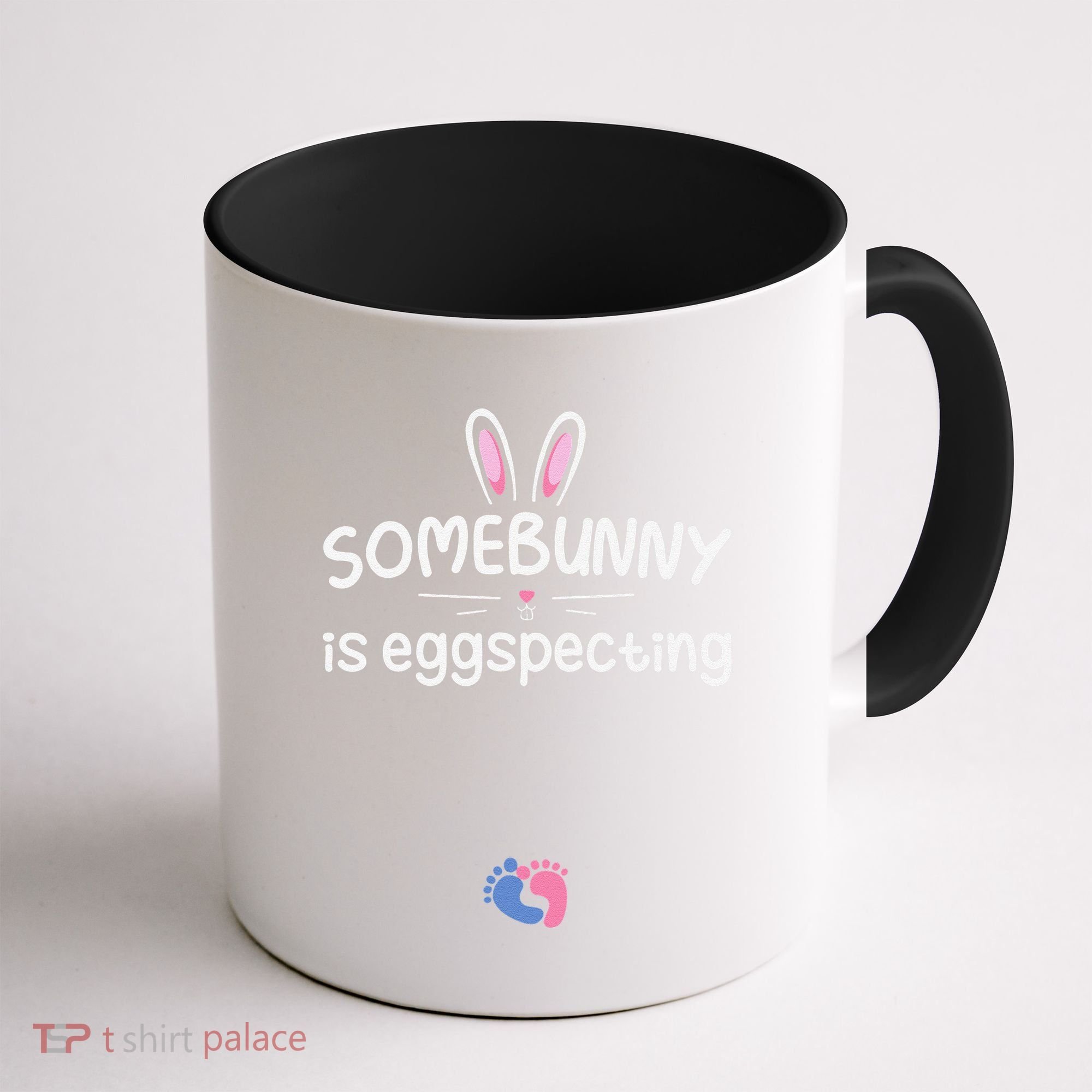 Expecting Mom Somebunny Is Eggspecting Easter Pregnancys Coffee Mug