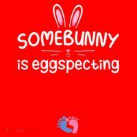 Expecting Mom Somebunny Is Eggspecting Easter Pregnancys Santa Hat thumb 1