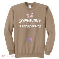 Expecting Mom Somebunny Is Eggspecting Easter Pregnancys Sweatshirt thumb 0