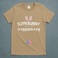 Expecting Mom Somebunny Is Eggspecting Easter Pregnancys T-Shirt thumb 5