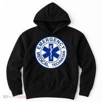 EMT Emergency Medical Technician Logo Hoodie thumb 0