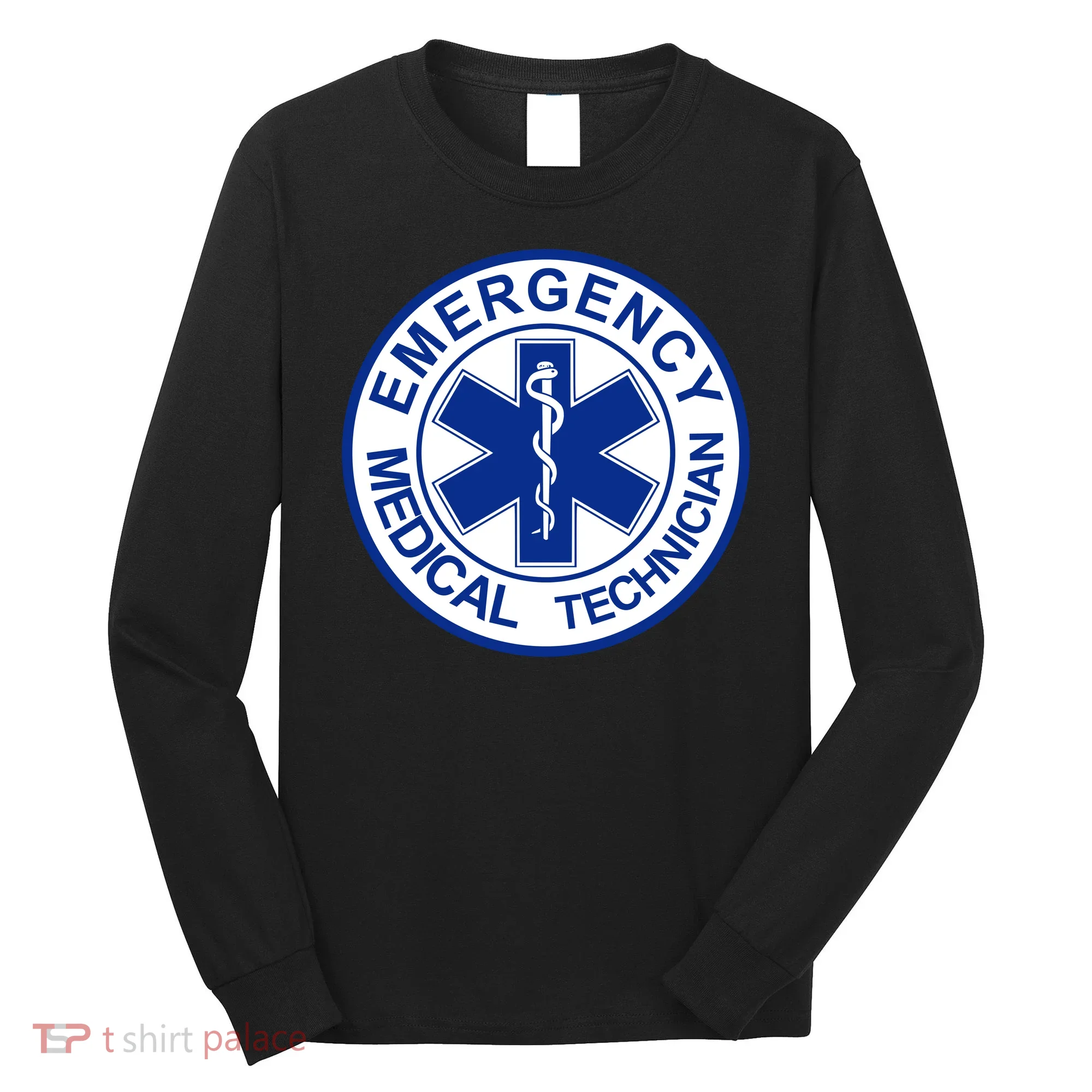 EMT Emergency Medical Technician Logo Long Sleeve Shirt