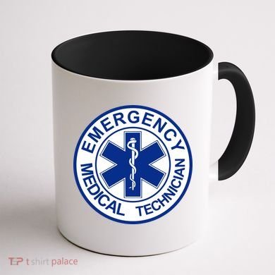 EMT Emergency Medical Technician Logo Coffee Mug back