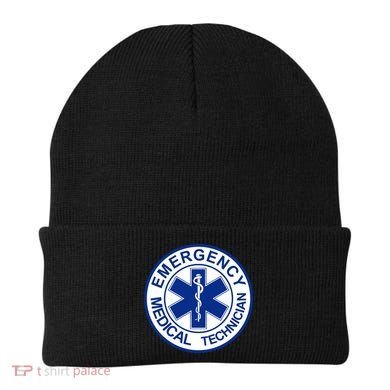 EMT Emergency Medical Technician Logo Beanie