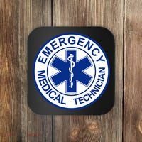 EMT Emergency Medical Technician Logo Coaster thumb 0