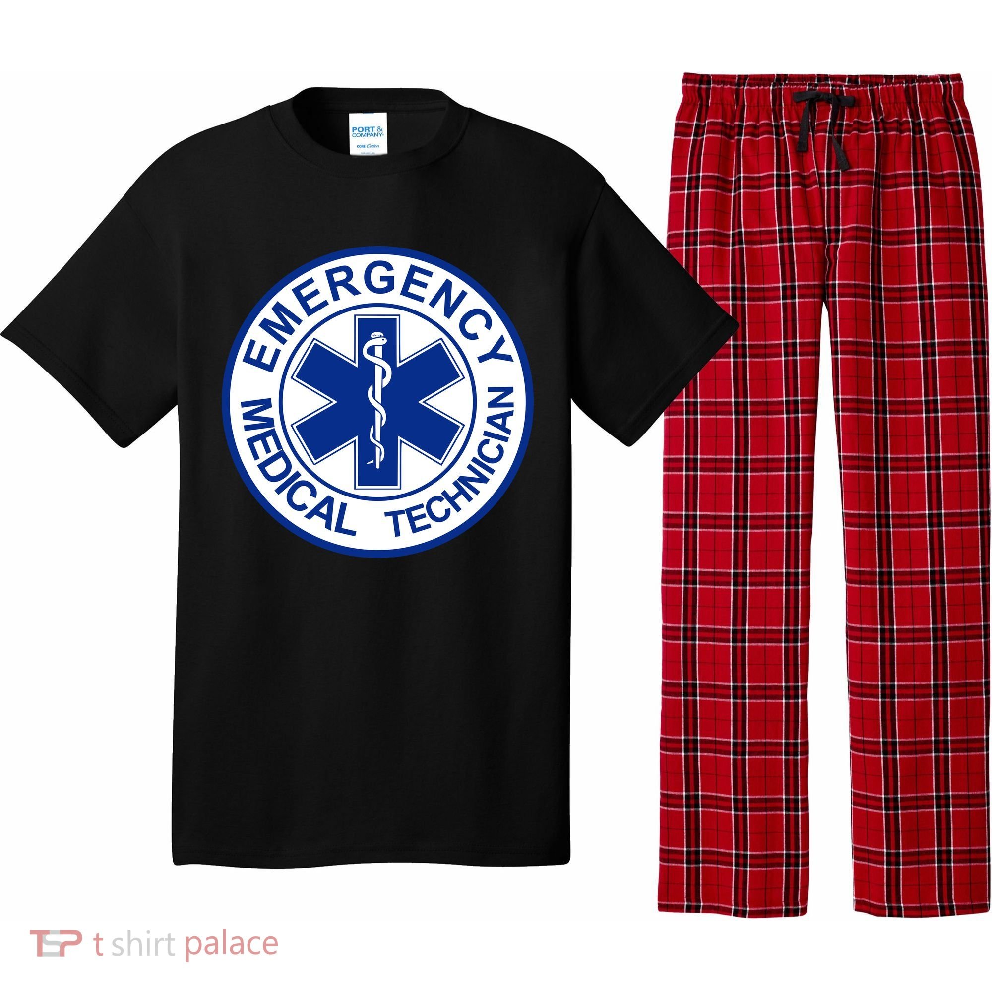 EMT Emergency Medical Technician Logo Pajama Set