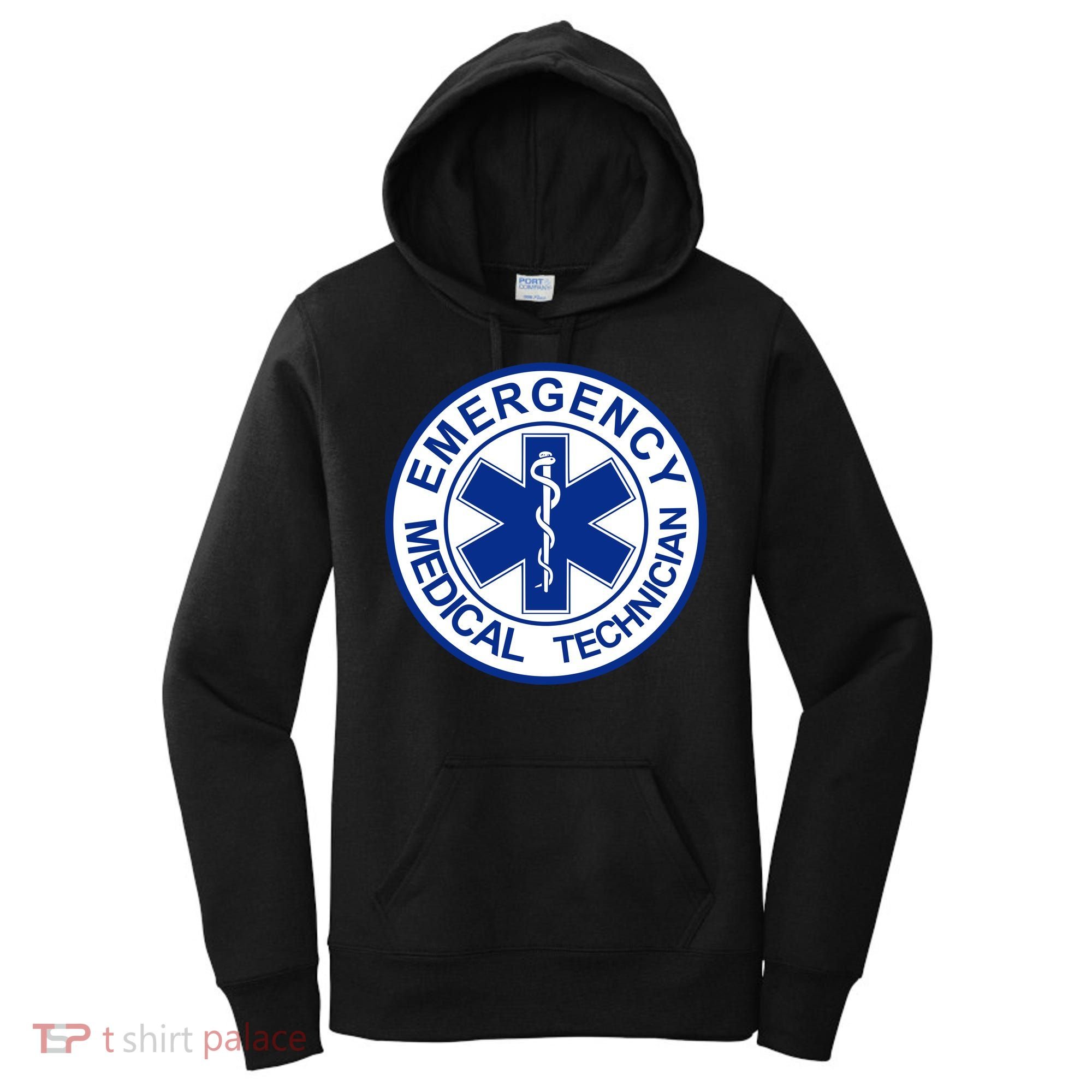 EMT Emergency Medical Technician Logo Women's Hoodie