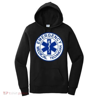 EMT Emergency Medical Technician Logo Women's Hoodie