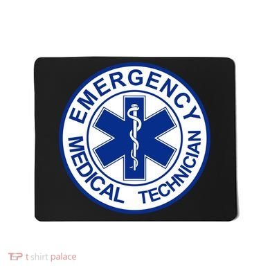 EMT Emergency Medical Technician Logo Mousepad