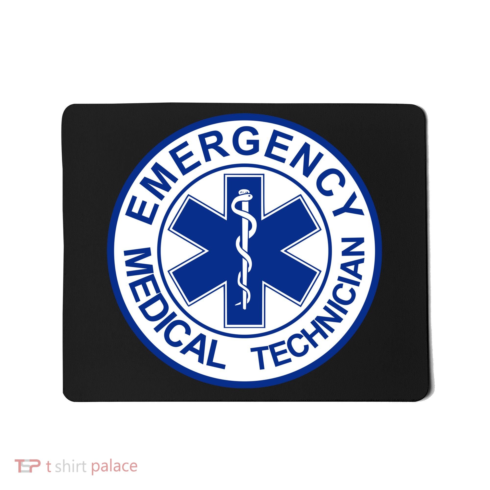 EMT Emergency Medical Technician Logo Mousepad