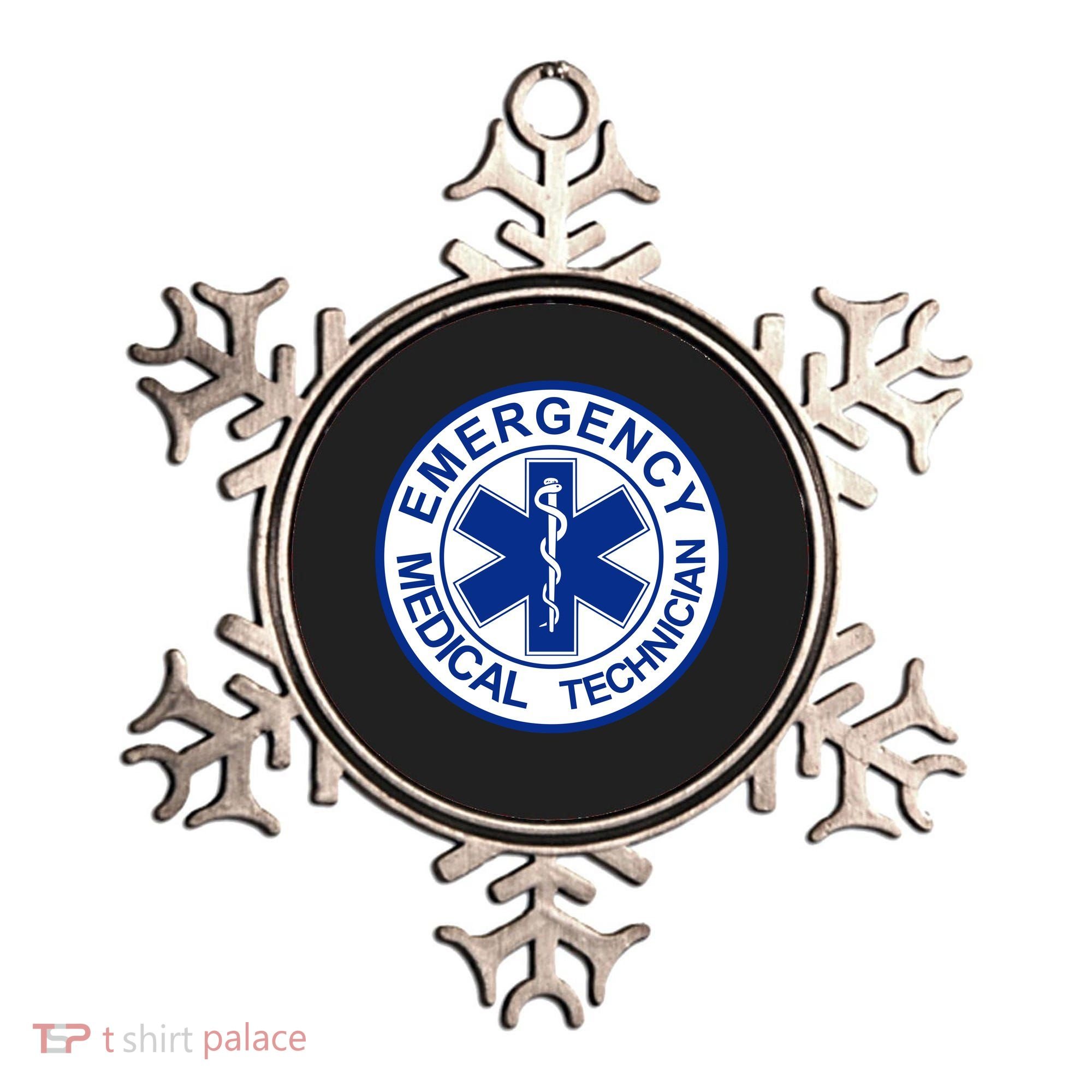 EMT Emergency Medical Technician Logo Ornament