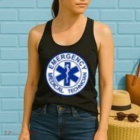 EMT Emergency Medical Technician Logo Women's Tank Top thumb 2
