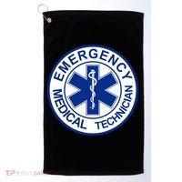 EMT Emergency Medical Technician Logo Golf Towel thumb 0