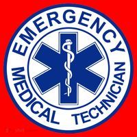 EMT Emergency Medical Technician Logo Santa Hat thumb 1