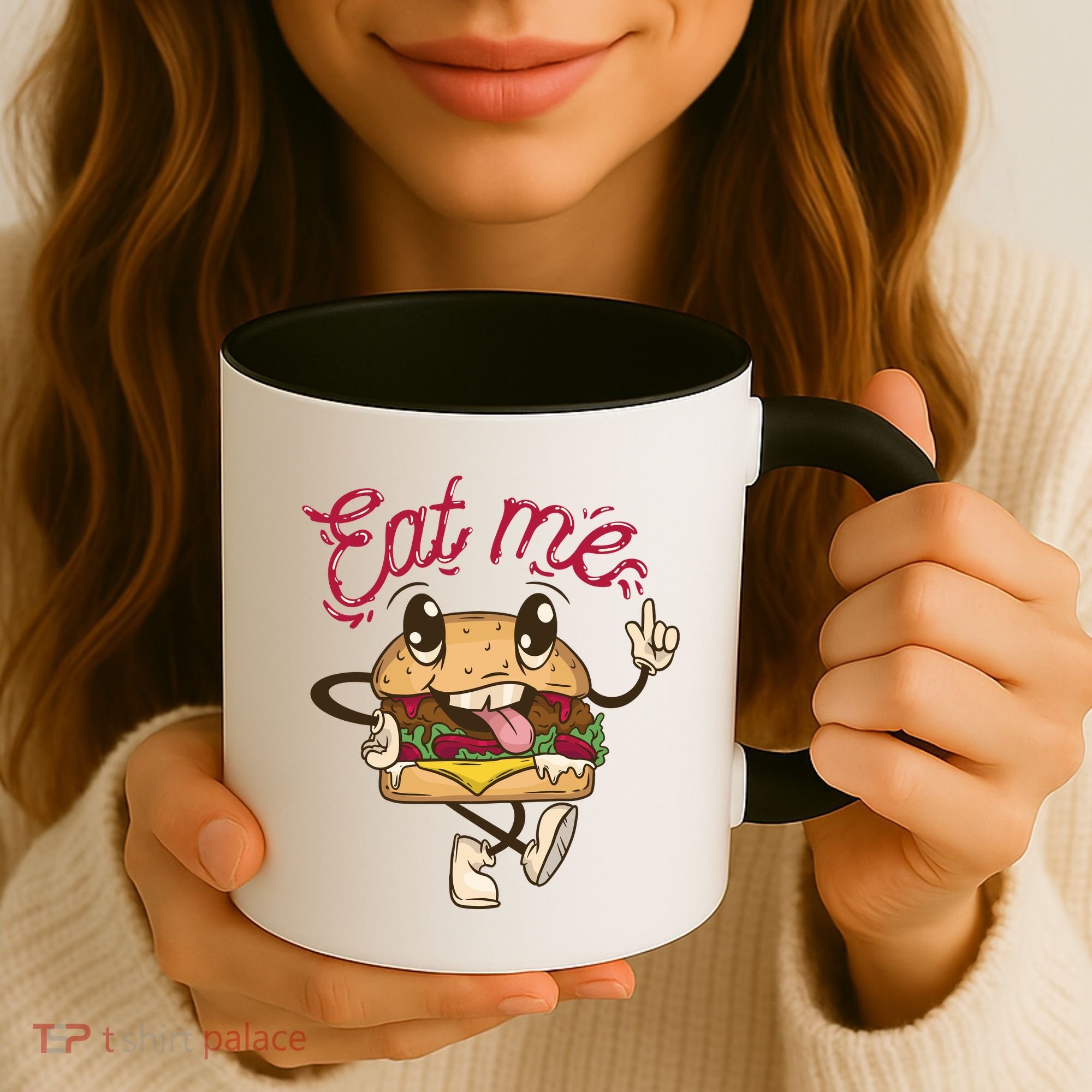 Eat Me Tasty Burger Coffee Mug