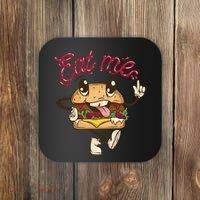 Eat Me Tasty Burger Coaster thumb 0