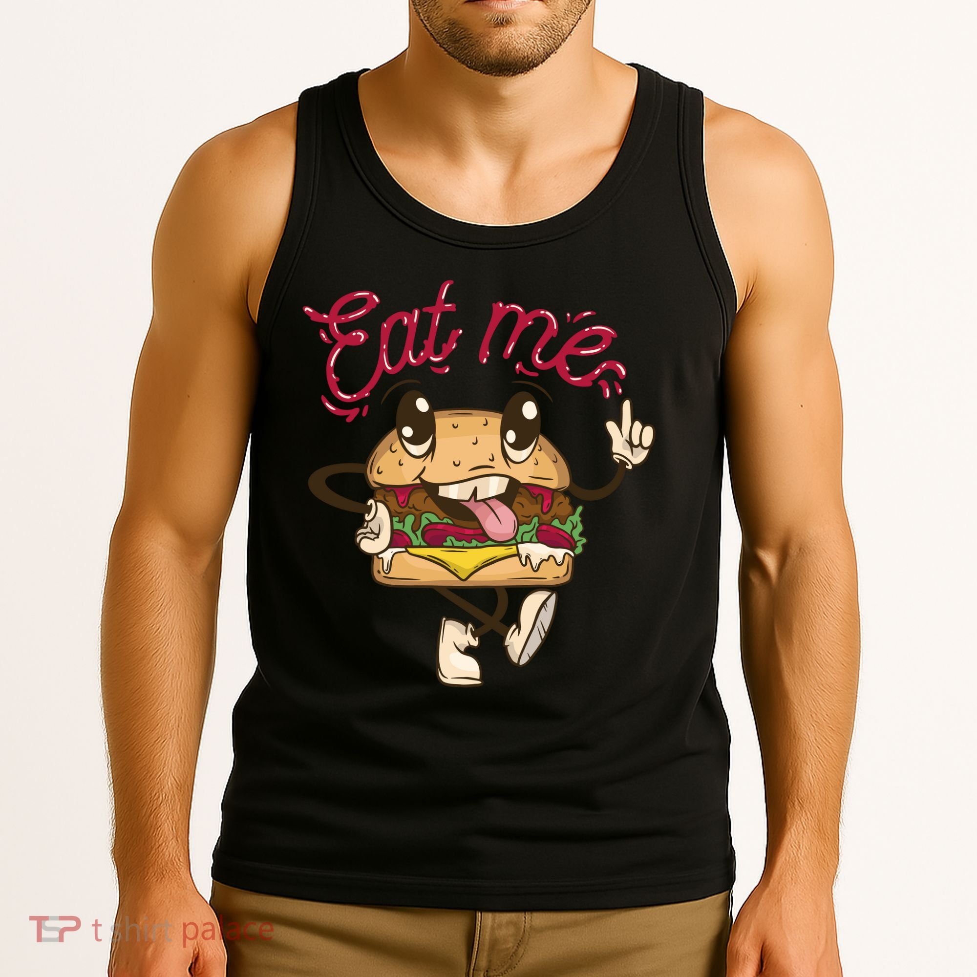 Eat Me Tasty Burger Tank Top