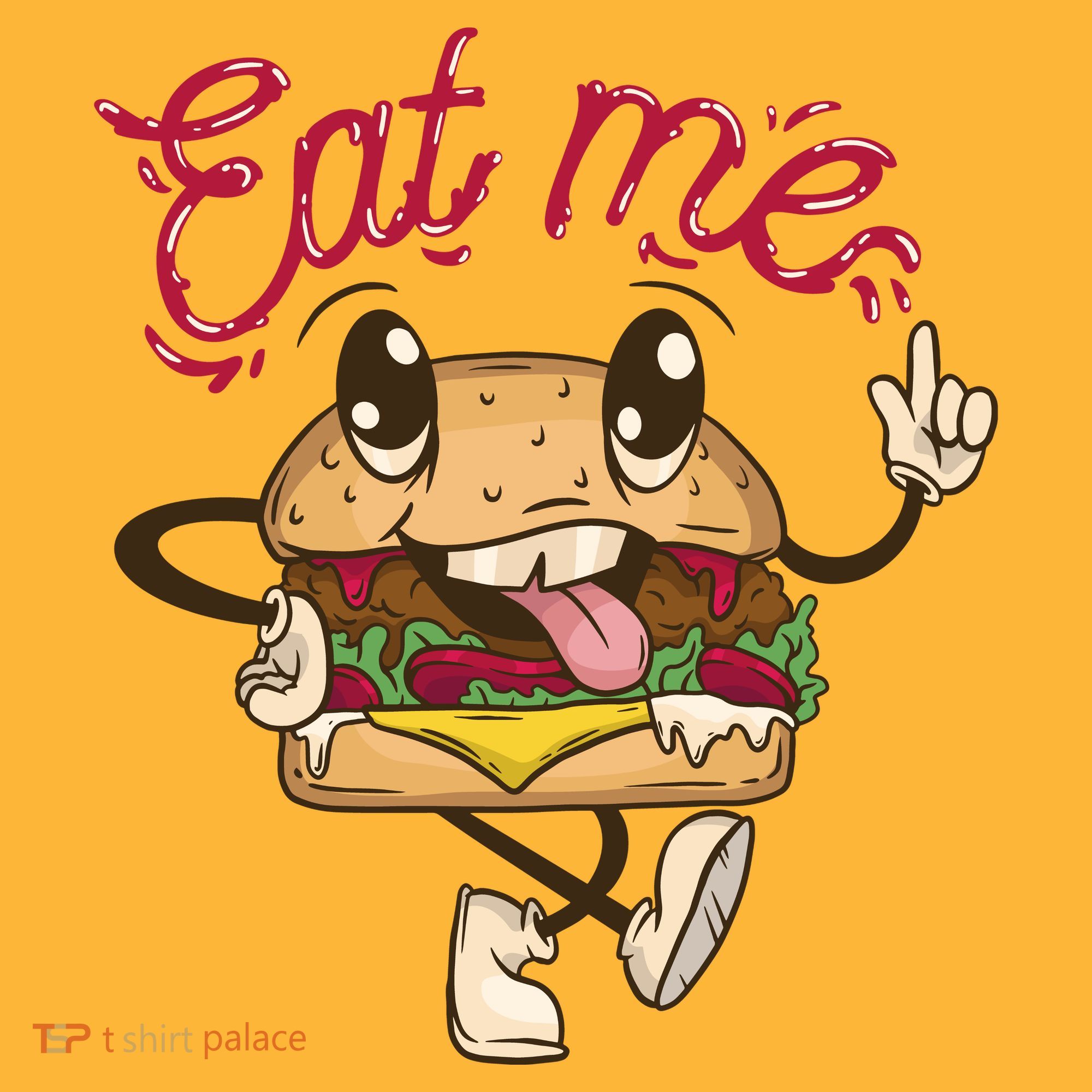 Eat Me Tasty Burger Kids Hoodie