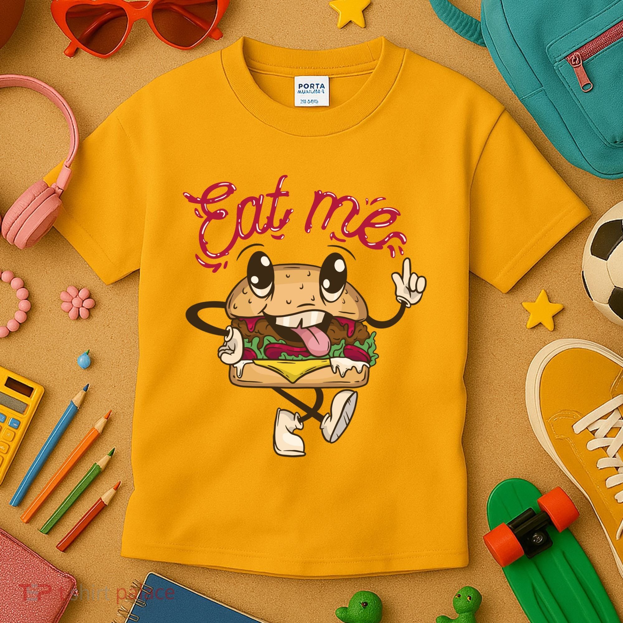 Eat Me Tasty Burger Kids T-Shirt