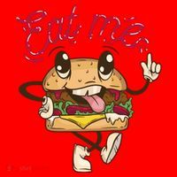 Eat Me Tasty Burger Santa Hat thumb 1