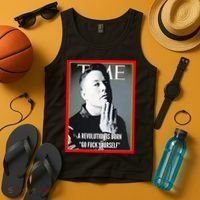 Elon Musk The Time A Revolution Is Born Go Fuck Yourself Tank Top thumb 4