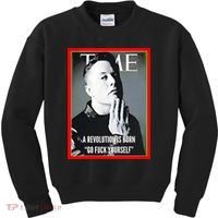 Elon Musk The Time A Revolution Is Born Go Fuck Yourself Kids Sweatshirt thumb 0