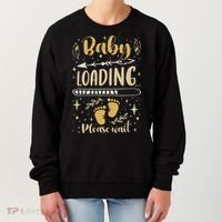 Expecting Mom To Be, Pregnancy Announcement, Baby Loading Women's Sweatshirt thumb 0