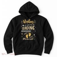 Expecting Mom To Be, Pregnancy Announcement, Baby Loading Hoodie thumb 0