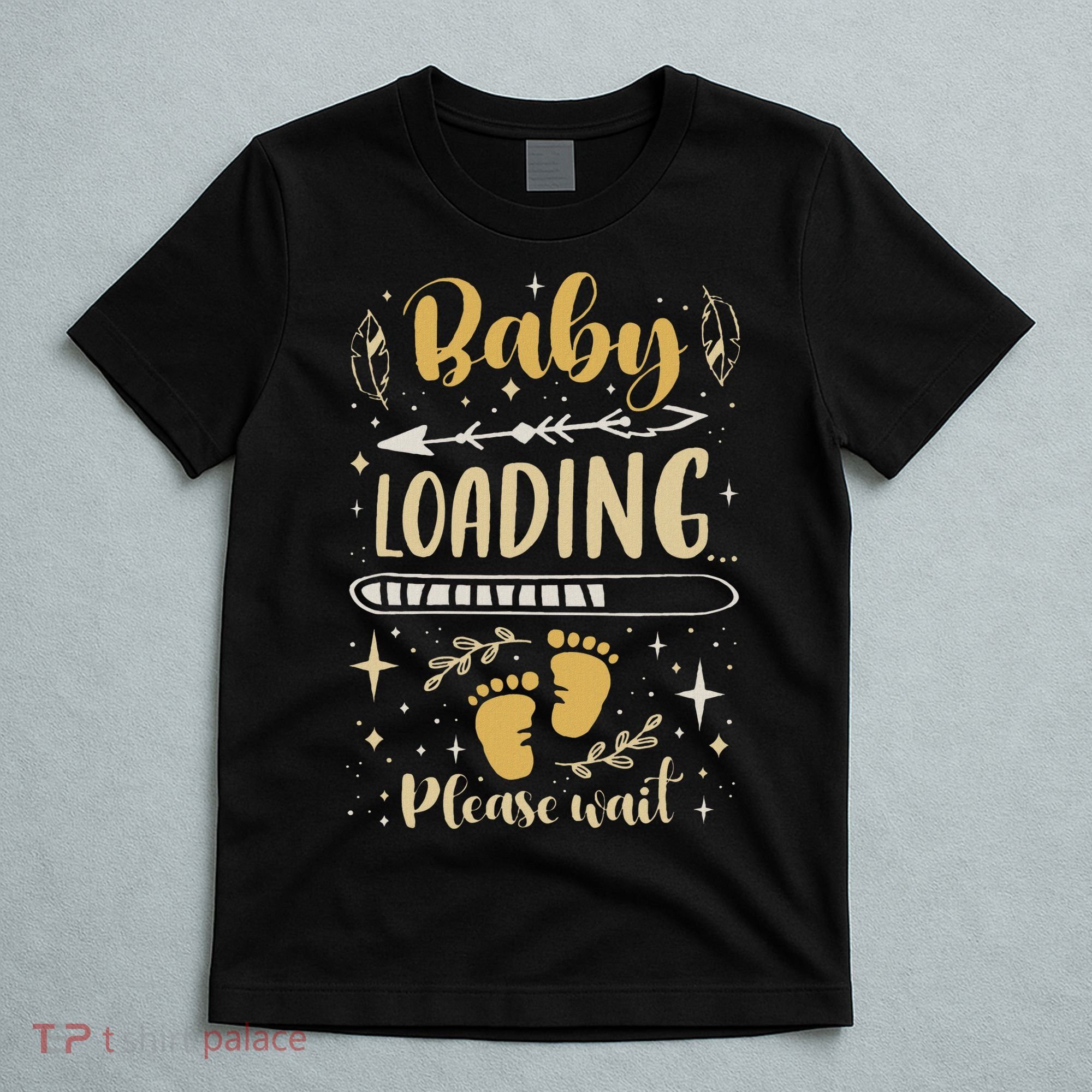 Expecting Mom To Be, Pregnancy Announcement, Baby Loading T-Shirt