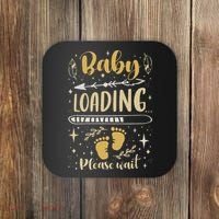 Expecting Mom To Be, Pregnancy Announcement, Baby Loading Coaster thumb 0