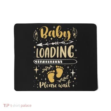 Expecting Mom To Be, Pregnancy Announcement, Baby Loading Mousepad