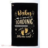 Expecting Mom To Be, Pregnancy Announcement, Baby Loading Golf Towel thumb 0