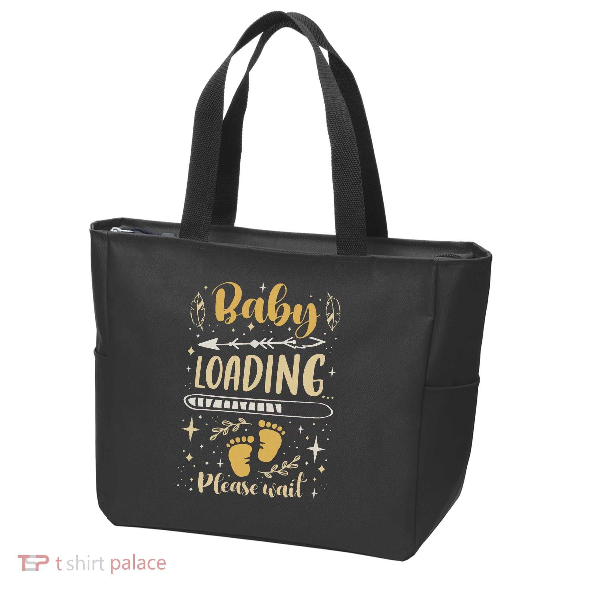 Expecting Mom To Be, Pregnancy Announcement, Baby Loading Tote Bag