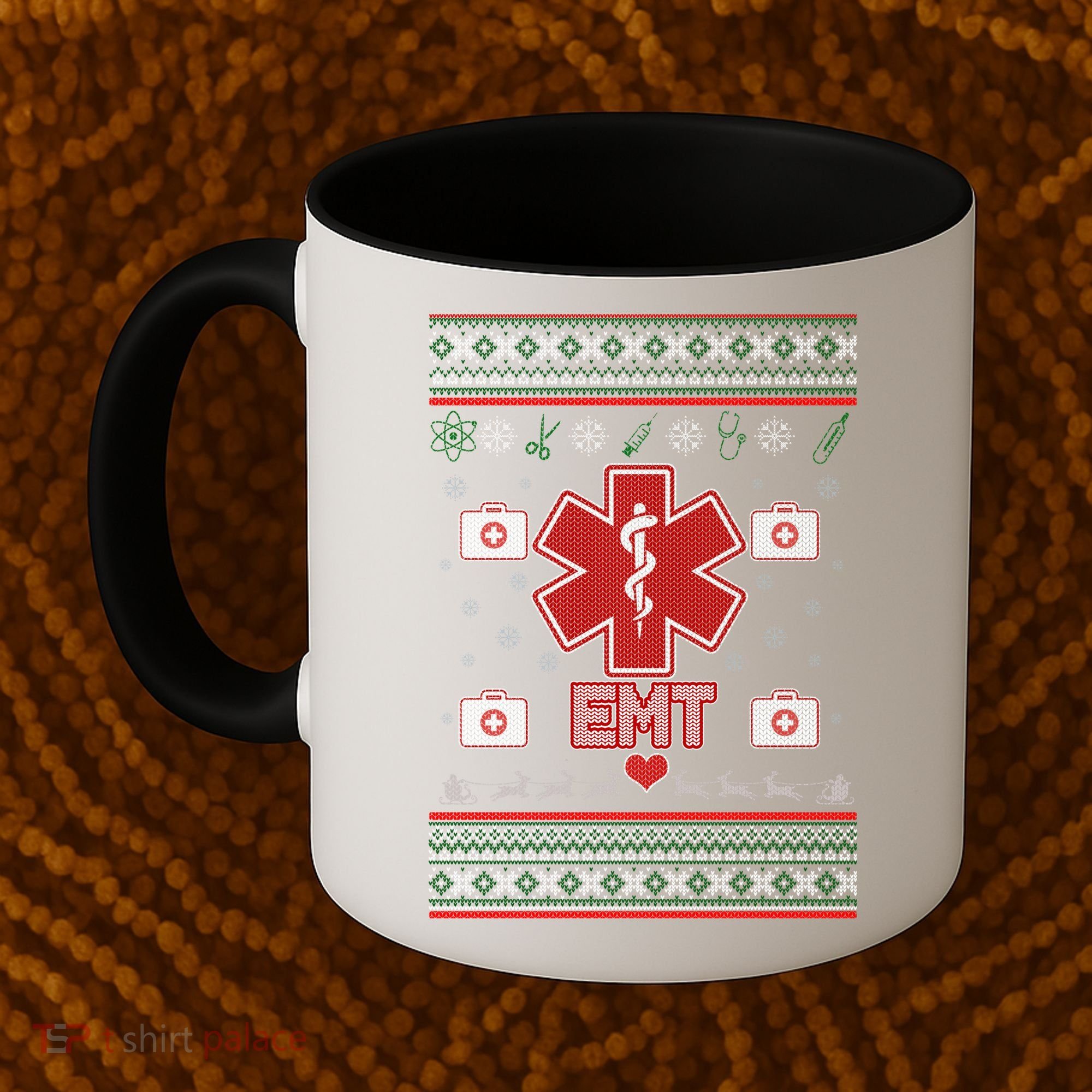 EMT Medic Ugly Christmas Sweater Coffee Mug