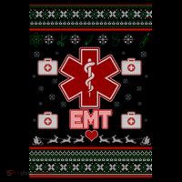 EMT Medic Ugly Christmas Sweater Women's Hoodie thumb 2