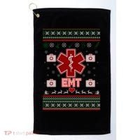 EMT Medic Ugly Christmas Sweater Golf Towel thumb 0