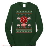 EMT Medic Ugly Christmas Sweater Long Sleeve Shirt thumb 0