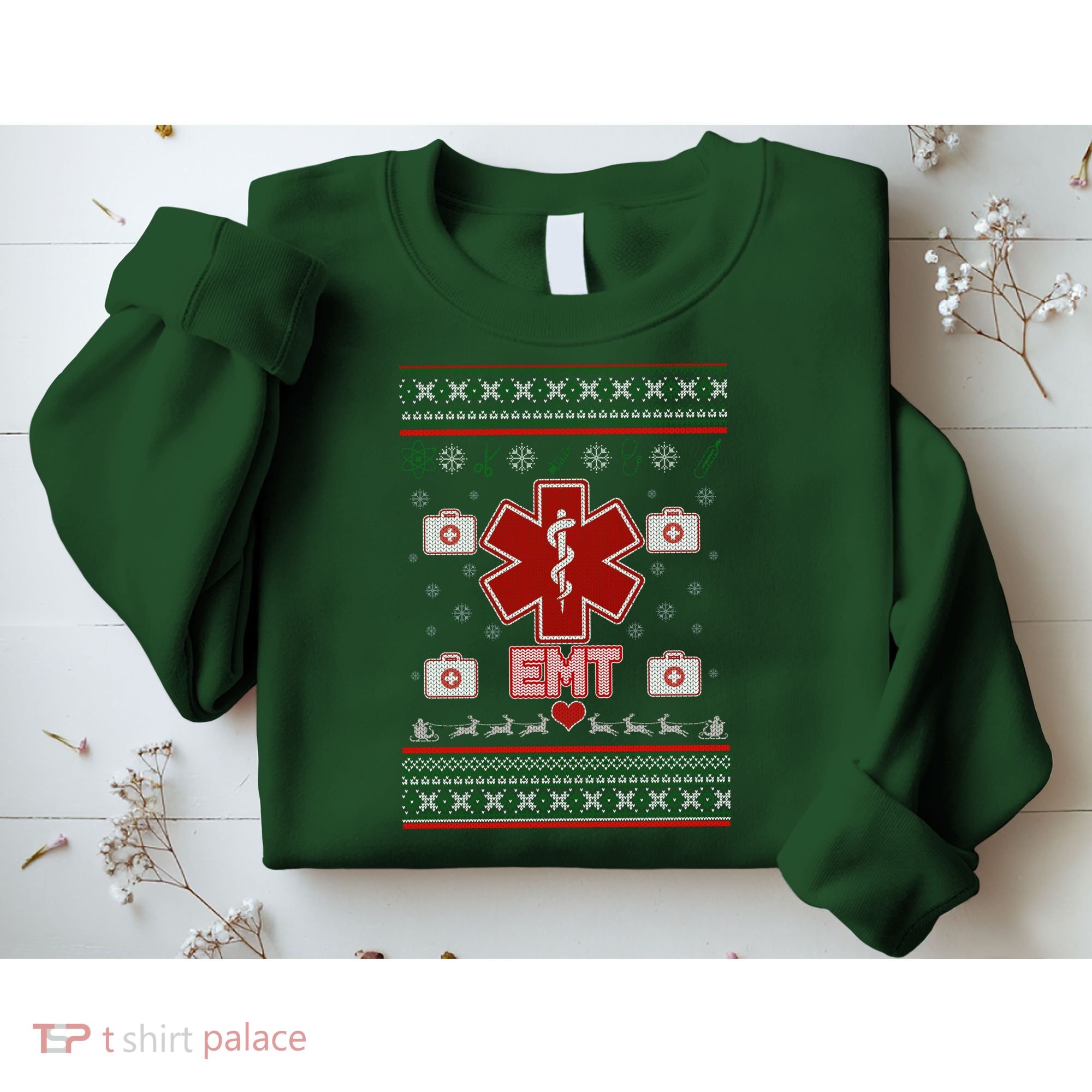 EMT Medic Ugly Christmas Sweater Sweatshirt