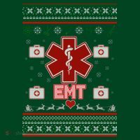 EMT Medic Ugly Christmas Sweater Sweatshirt thumb 3