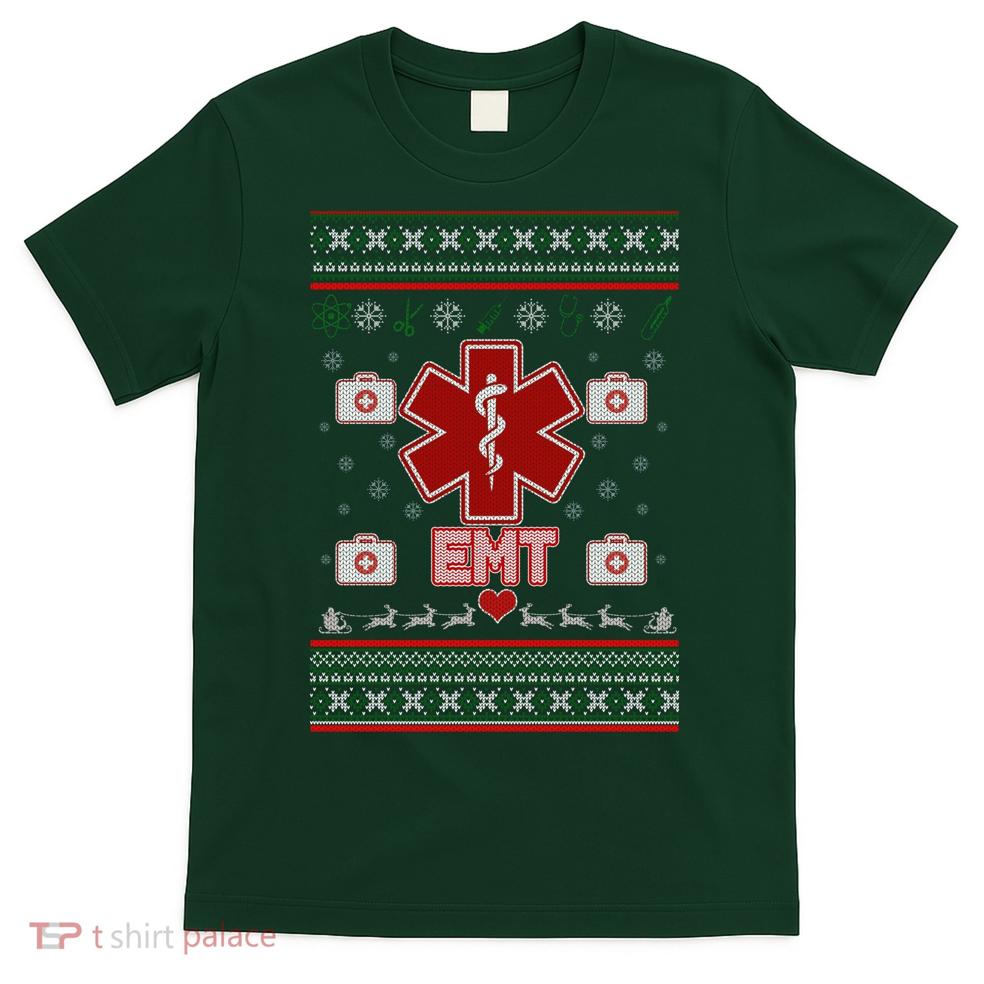 EMT Medic Ugly Christmas Sweater T-Shirt