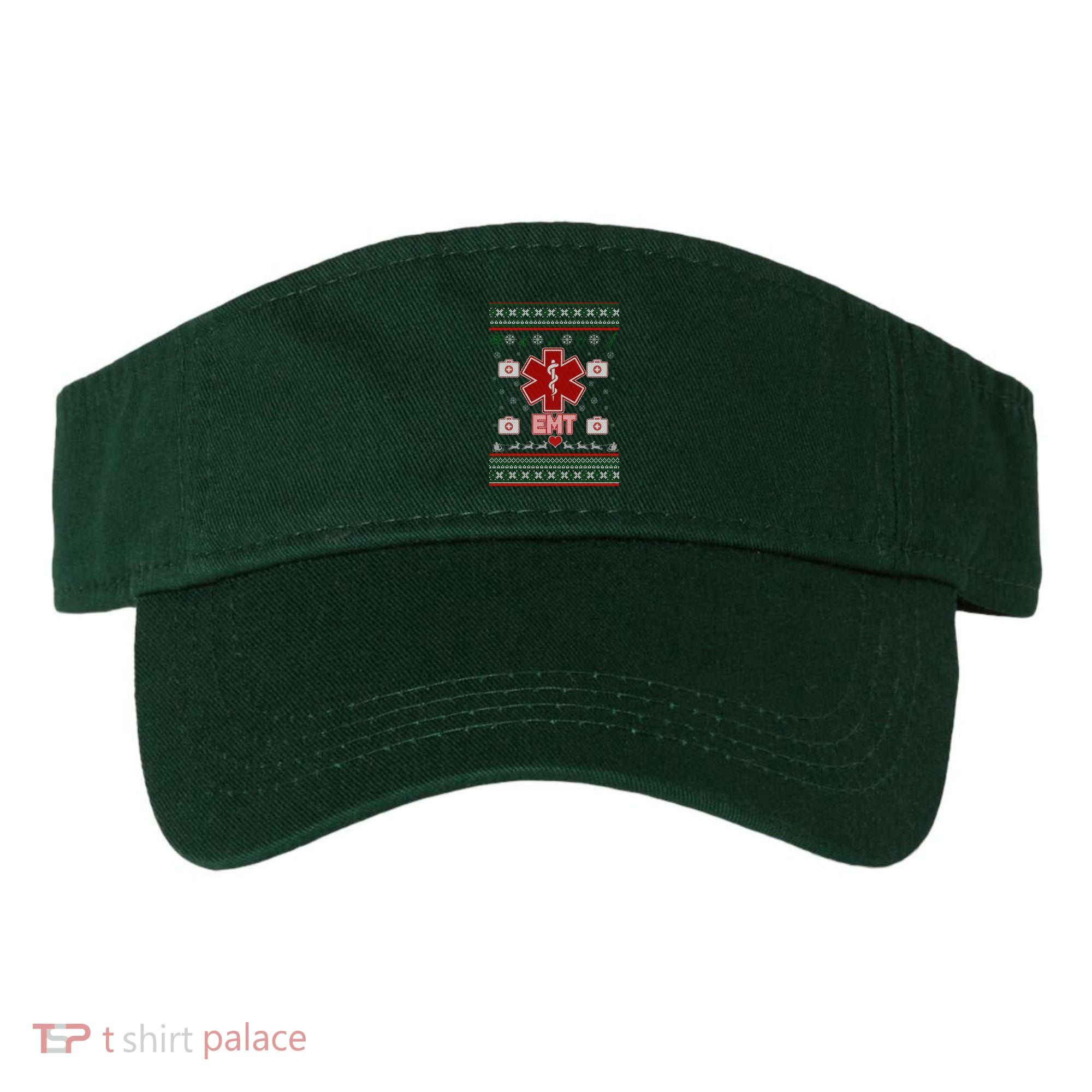 EMT Medic Ugly Christmas Sweater Visor