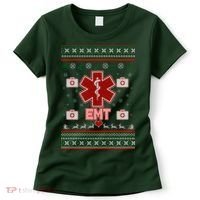 EMT Medic Ugly Christmas Sweater Women's T-Shirt thumb 0