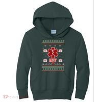 EMT Medic Ugly Christmas Sweater Kids Hoodie thumb 0