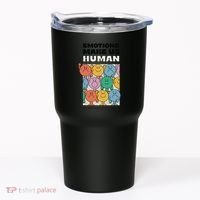 Emotions Make Us Human Retro Mental Health Positive Quote Tumbler thumb 0