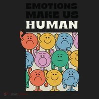 Emotions Make Us Human Retro Mental Health Positive Quote Tumbler thumb 3