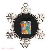 Emotions Make Us Human Retro Mental Health Positive Quote Ornament thumb 0