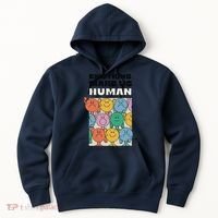 Emotions Make Us Human Retro Mental Health Positive Quote Hoodie thumb 0