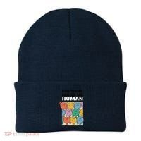 Emotions Make Us Human Retro Mental Health Positive Quote Beanie thumb 0