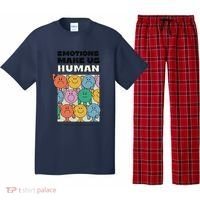 Emotions Make Us Human Retro Mental Health Positive Quote Pajama Set thumb 0